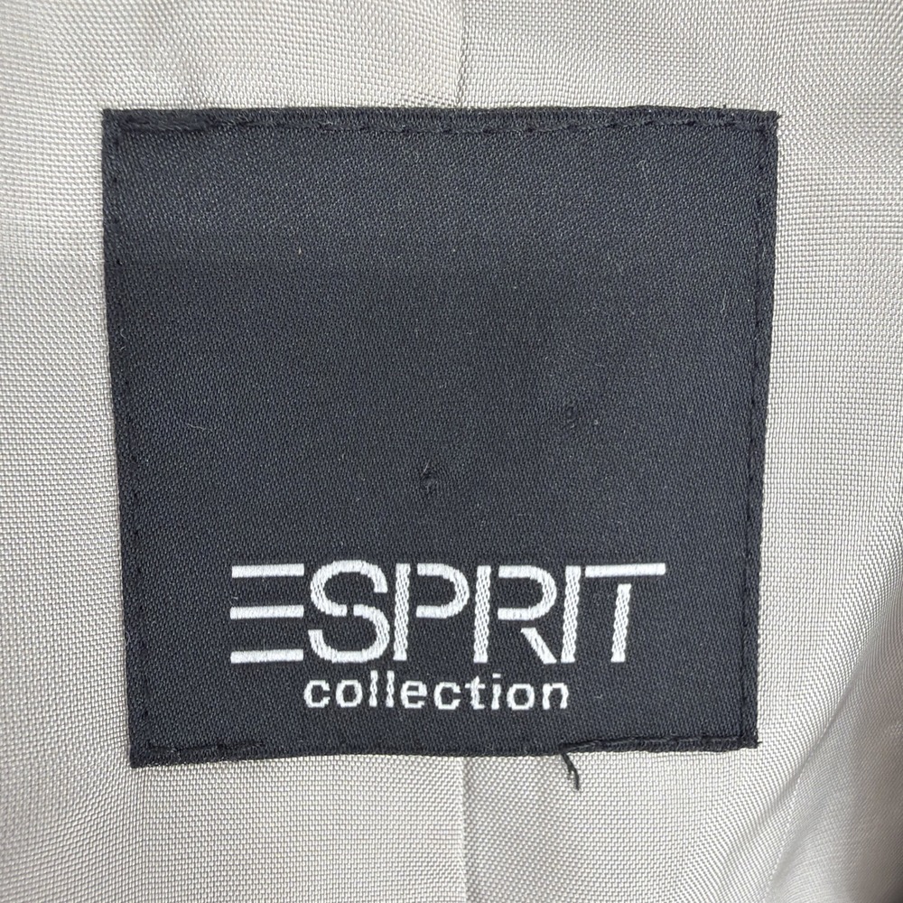 Vtg Esprit Collection Blazer Men's 36R Gray Cotton Nylon Sport Coat 2 Button - Picture 4 of 10